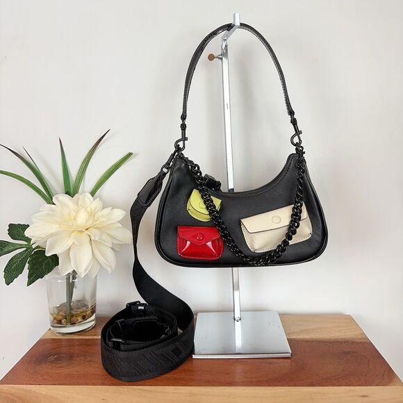 Pre-Owned Tory Burch Small Mercer Multi Pocket‎ Shoulder Bag - Picture 3 of 17